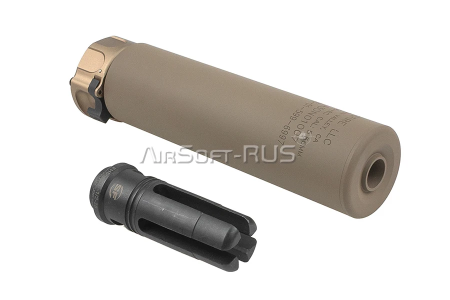 Глушитель с трассерным модулем Angry Gun SOCOM556 FDE (ANG-SOCOM556T-FDE)