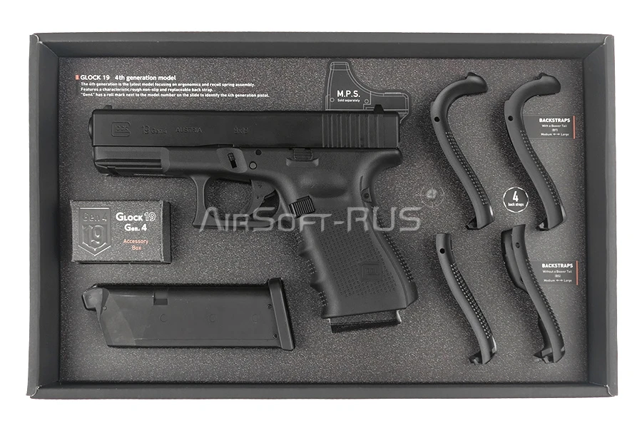 Пистолет Tokyo Marui Glock 19 gen.4 GGBB (TM4952839144058) по цене
