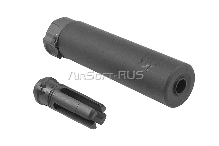 Глушитель с трассерным модулем Angry Gun SOCOM556 BLK (ANG-SOCOM556T-BK)