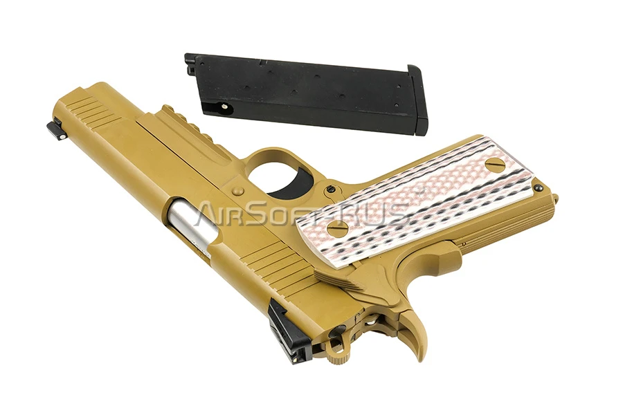 Пистолет WE Colt M45A1 TAN (GP132(TAN))