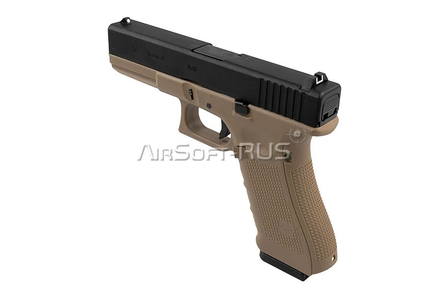 Пистолет WE Glock 17 Gen.4 GGBB TAN (GP616B(TAN))