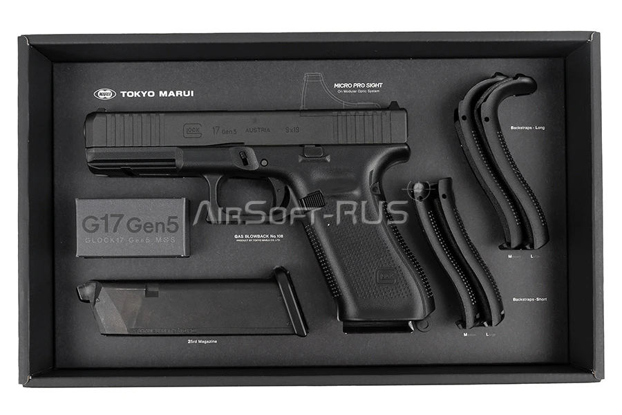Пистолет Tokyo Marui Glock17 Gen 5 MOS GGBB (DC-TM4952839144089) [1]