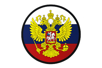 Патч ORC TACTIC Герб России ПВХ триколор (TZ0403)