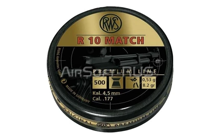 Пули пневматические RWS R10 Match 4,5 мм 0,53 гр 500 шт (AG-2137364)