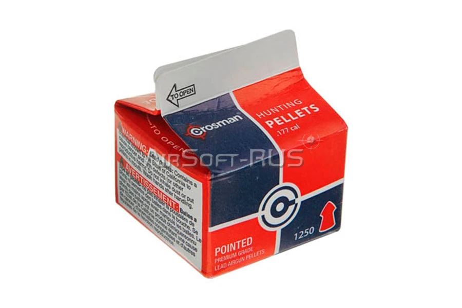 Пули пневматические Crosman Pointed 4,5 мм 0,48 гр 1250 шт (AG-P1250)