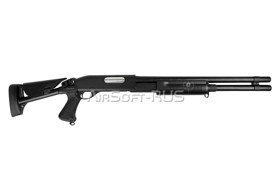 Дробовик Cyma Remington M870 телескопический приклад металл (CM353LM)
