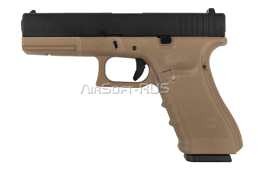 Пистолет WE Glock 17 Gen.4 GGBB TAN (GP616B(TAN))