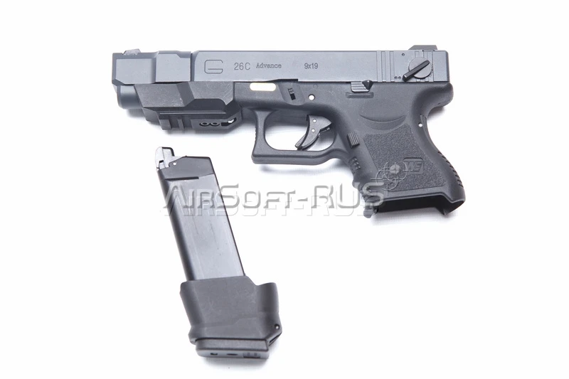 Пистолет WE Glock 26С Gen.3 GGBB (DC-GP622F) [4]