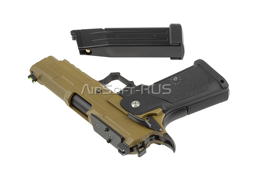 Пистолет Arcturus Hi-Capa 4.3" Vanguard  w/Optics Ready Slide BLK-TAN (AT-GHC-V4-OR-BT)
