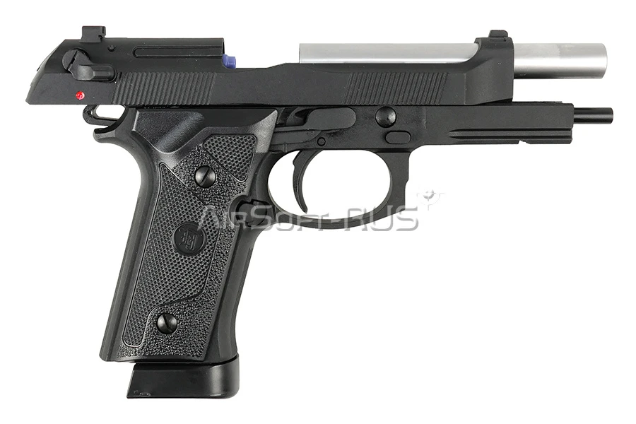 Пистолет KJW Beretta M9A1 Chrome CO2 GBB (CP314 KJW CO2)