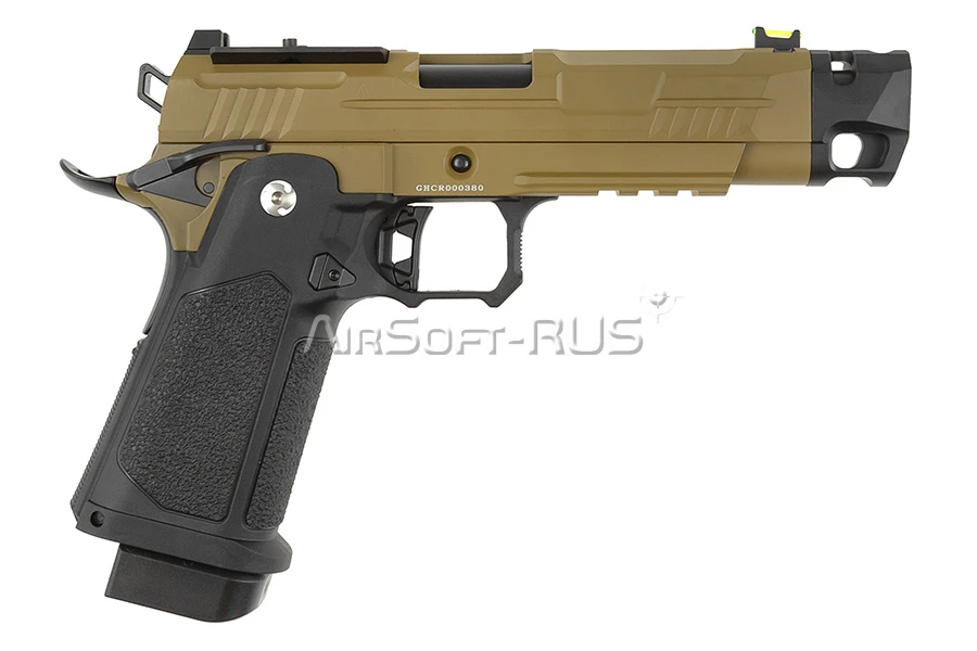Пистолет Arcturus Hi-Capa 4.3" Vanguard w/Optics Ready Slide & Compensator BK-TAN (AT-GHC-V4C-OR-BT)