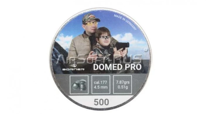 Пневматические пули Borner Domed Pro 4,5 мм 0,51 гр 500 шт (AG-93114500005X)