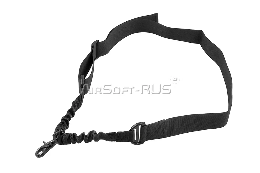 Ремень WoSporT одноточечный с карабином BK (SL-07-BK)
