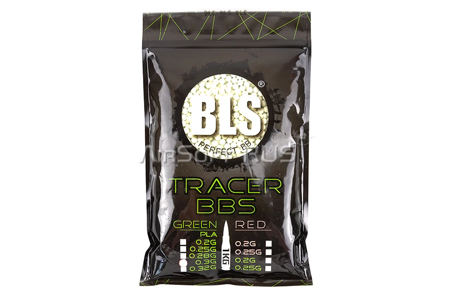 Шары BLS 0.30гр 3300шт биоразлагаемые, зелёные трассирующие (1KG-PLATR30G)