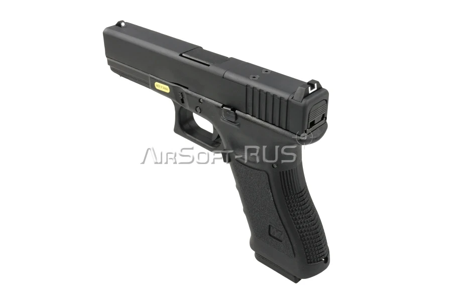 Пистолет WE Glock 17 Gen 3 с тактическим затвором GBB BK (GP650-17-BK)