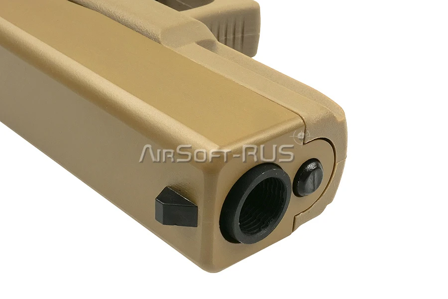 Пистолет WE Glock 19 Gen 3 с тактическим затвором GBB TAN (GP650-19-TAN)