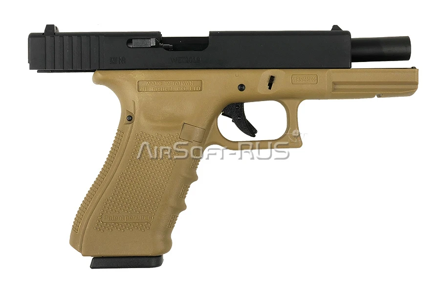 Пистолет WE Glock 17 Gen.4 GGBB TAN (DC-GP616B(TAN)[1])