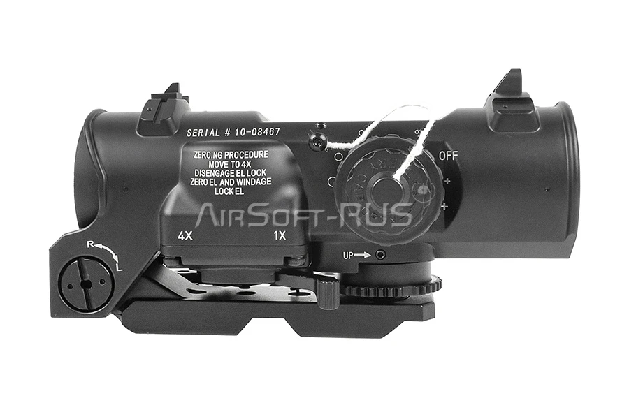 Оптический прицел Evolution Gear Elcan Gen3 1-4X Scope Mil Spec Ver BK (LE-01-BK)