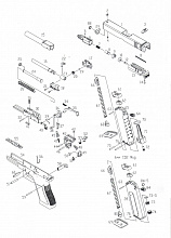 Фиксатор защелки пятки магазина KJW Glock 17 GGBB (GP611-76)