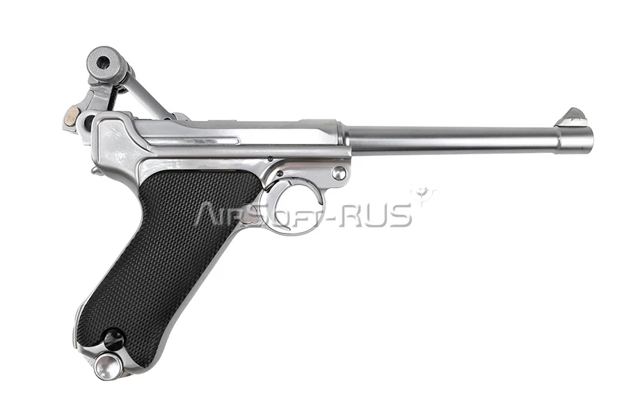 Пистолет WE P08 6" Luger Artillery GGBB SV (WE-P005)