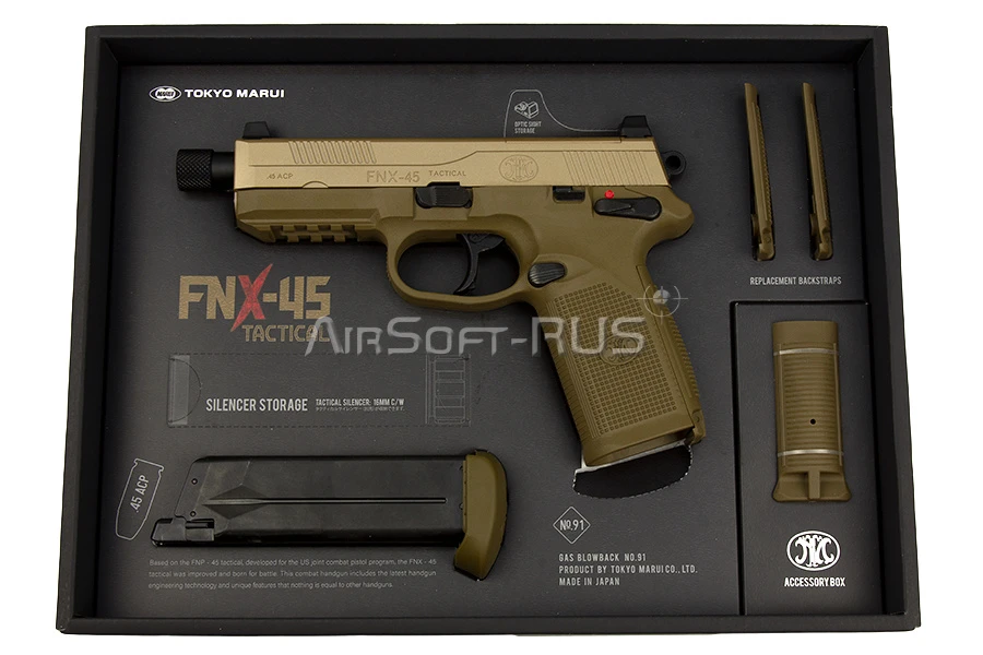 Пистолет Tokyo Marui  FNX 45 GGBB (TM4952839142917)