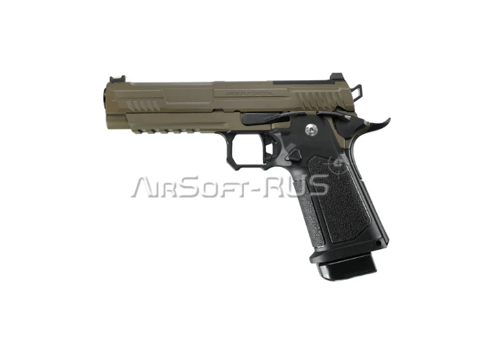 Пистолет Arcturus Hi-Capa 5" Vanguard  w/Optics Ready Slide BLK-TAN (AT-GHC-V5-OR-BT)