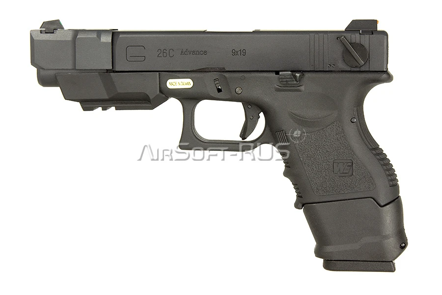 Пистолет WE Glock 26С Gen.3 GGBB (DC-GP622F) [4]