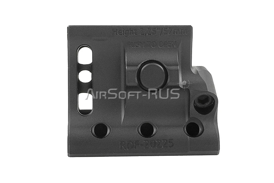 Гибридное крепление Evolution Gear для прицела MICRO T2 и магнифера 3XMAG BK (EVG-1036-BK)