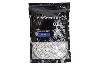 Шары Airsoft-RUS 0.28гр. 3570шт. белые (ASR-028)