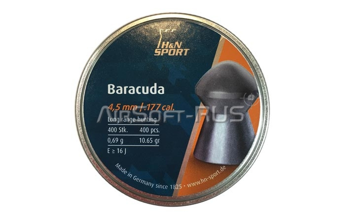 Пули пневматические H&N Baracuda 4,5 мм 0,69 гр 400 шт (AG-PB392)