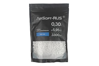 Шары Airsoft-RUS 0.30гр. 3300шт. белые (ASR-030)