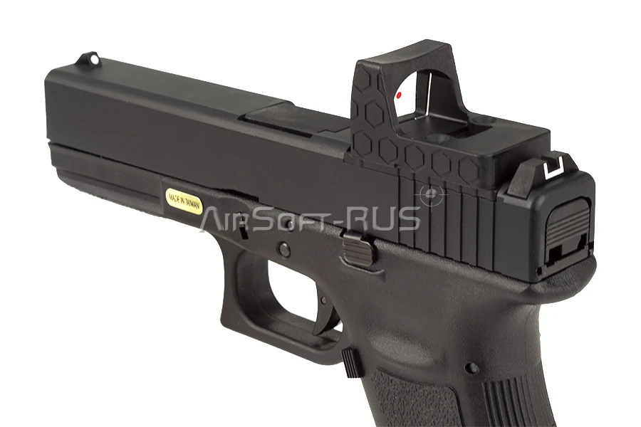 Пистолет WE Glock 17 Gen 3 с тактическим затвором GBB BK (DC-GP650-17-BK) [1]