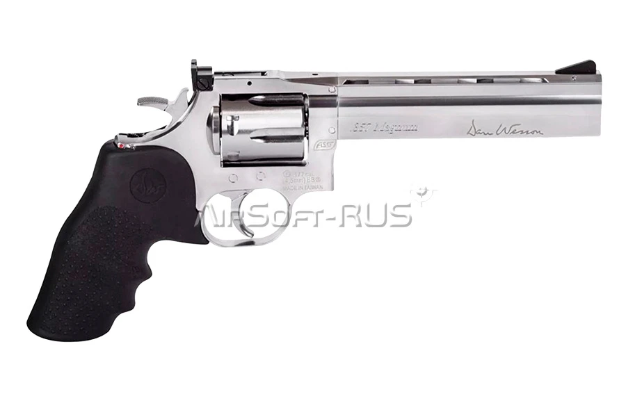 Пневматический револьвер ASG Dan Wesson 715-6 silver 4,5 мм (AG-18192)