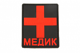 Патч TeamZlo Медик с крестом RD-BK 8*7 см ПВХ (TZ0117RB)