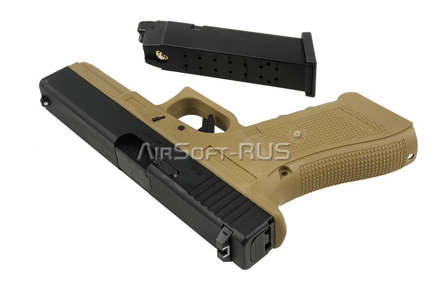 Пистолет WE Glock 17 Gen.4 GGBB TAN (DC-GP616B(TAN)[1])