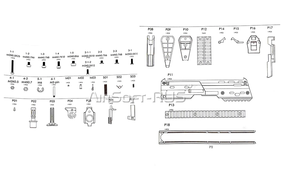 Кит MP7 CTM для AAP01 BK (CTM-KIT-0180)