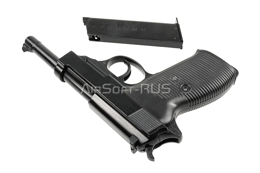 Пистолет WE Walther P38 GGBB BK (GP124BB)