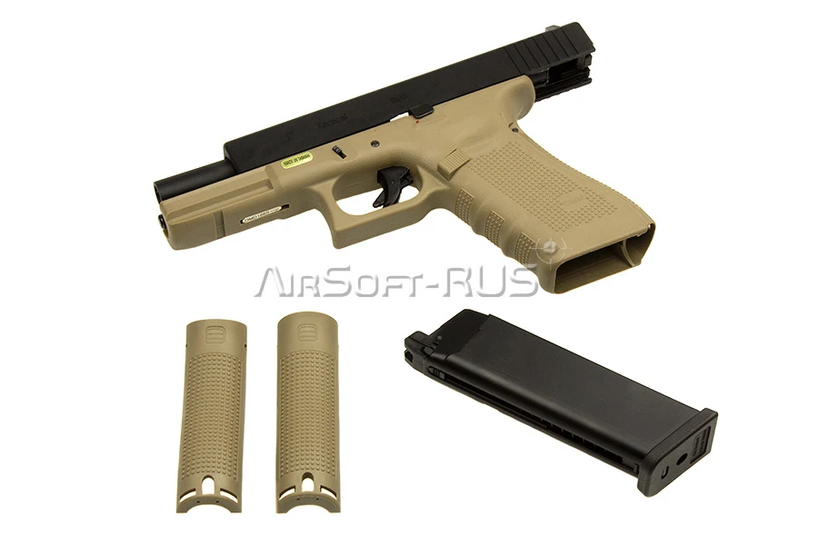 Пистолет WE Glock 17 Gen.4 GGBB TAN (DC-GP616B(TAN)[1])
