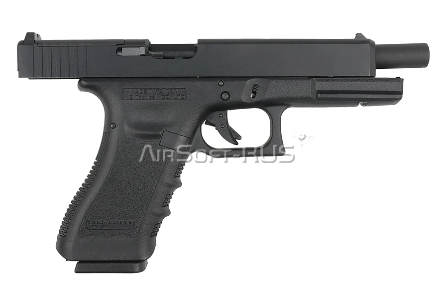 Пистолет WE Glock 34 с тактическим затвором GBB BK (GP650-34-BK)