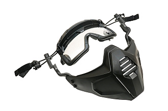 Маска защитная WoSporT с креплением на шлем Ops Core BK (MA-116-BK)
