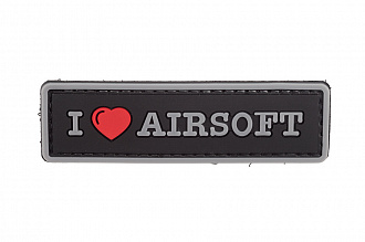 Патч TeamZlo I love Airsoft Tab BK (TZ0155BK)