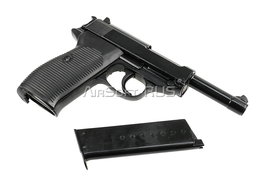 Пистолет WE Walther P38 GGBB BK (GP124BB)