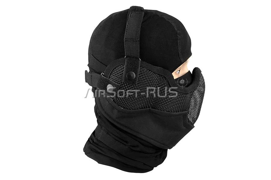Маска защитная WoSporT с ушами BK (MA-10-BK)
