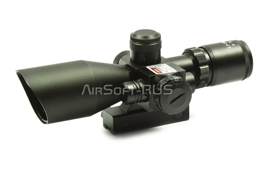 Прицел оптический Marcool M8 LS 2.5-10X40E Rifle Scope с встроенным красным ЛЦУ (HY1142R)