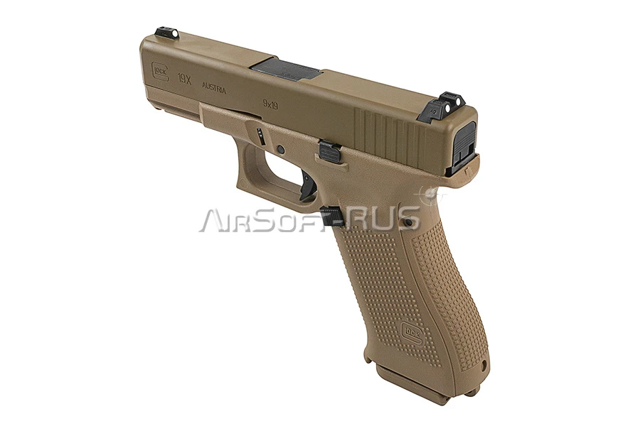 Пистолет VFC Glock 19X GBB TAN (UM3T-G19X-TN01)