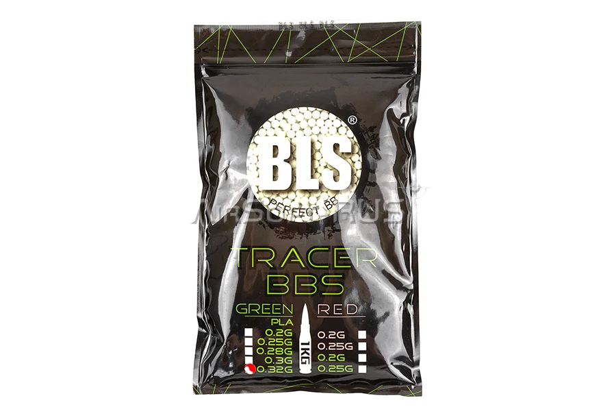 Шары BLS 0.32гр 3100шт биоразлагаемые, зелёные трассирующие (1KG-PLATR32G)